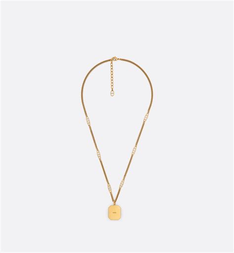 DIOR TEARS Pendant Necklace Gold